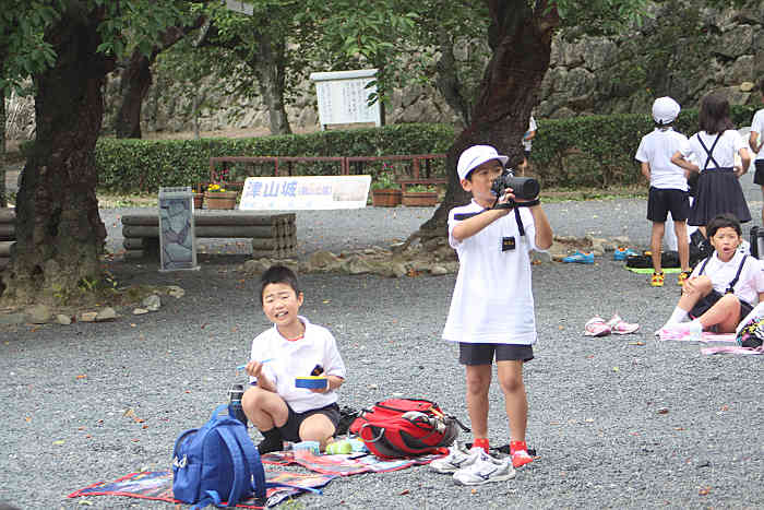津山城のあじさい